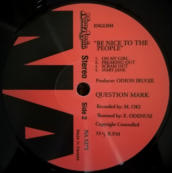 Question Mark - Be Nice To The People | Now-Again Records (NA 5275) - 4 Question Mark - Be Nice To The People | Now-Again Records (NA 5275) - 4
