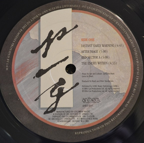 Rush - Grace Under Pressure | Anthem (ANR-1-1045) - 3