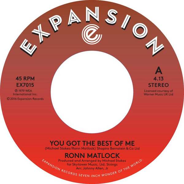 Ronn Matlock - You Got The Best Of Me | Expansion (EX 7015) - main