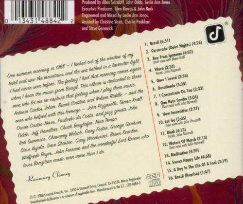 Rosemary Clooney With John Pizzarelli - Brazil | Concord Records (CCD-4884-2) - main