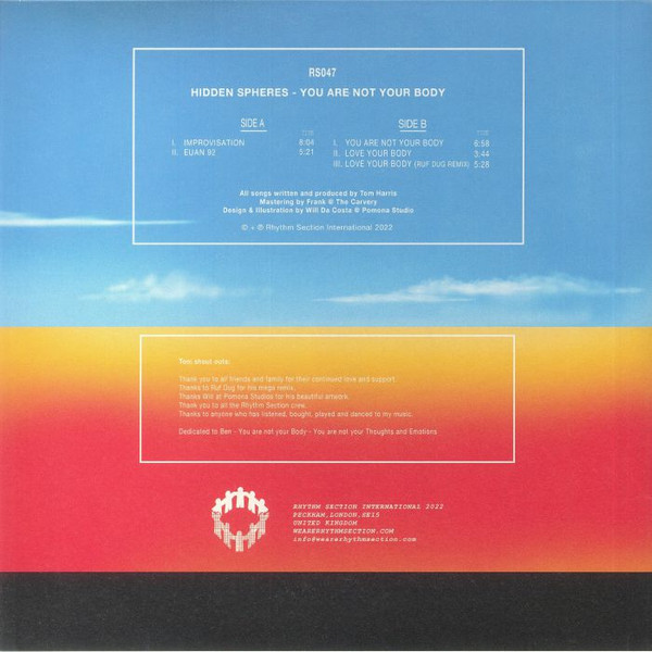 Hidden Spheres - You Are Not Your Body | Rhythm Section International (RS047) - 2 Hidden Spheres - You Are Not Your Body | Rhythm Section International (RS047) - 2