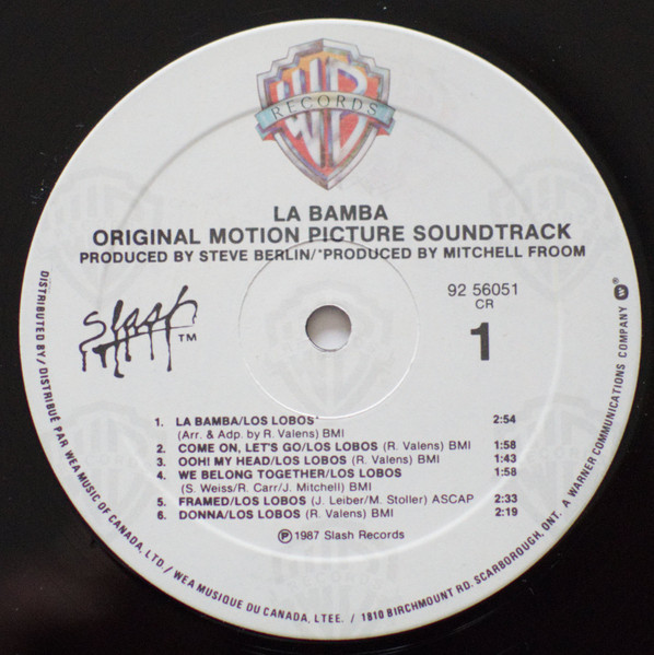 Various - La Bamba (Original Motion Picture Soundtrack) | Slash (92 56051) - 3 Various - La Bamba (Original Motion Picture Soundtrack) | Slash (92 56051) - 3