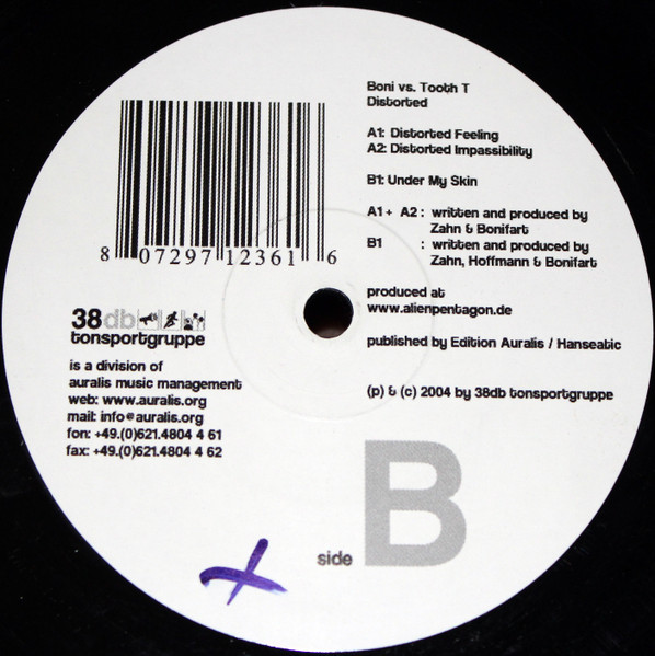 Boni & Tooth T - Distorted | 38db-Tonsportgruppe (TSG001) - 4