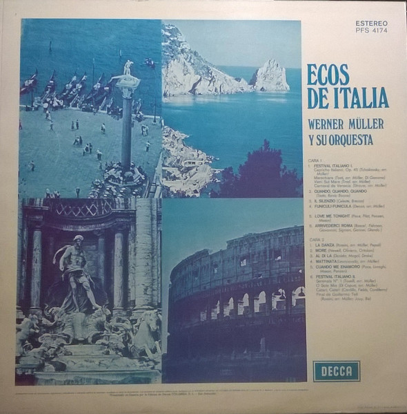 Werner Müller Und Sein Orchester - Ecos De Italia | Decca (PFS 4174) - 2 Werner Müller Und Sein Orchester - Ecos De Italia | Decca (PFS 4174) - 2