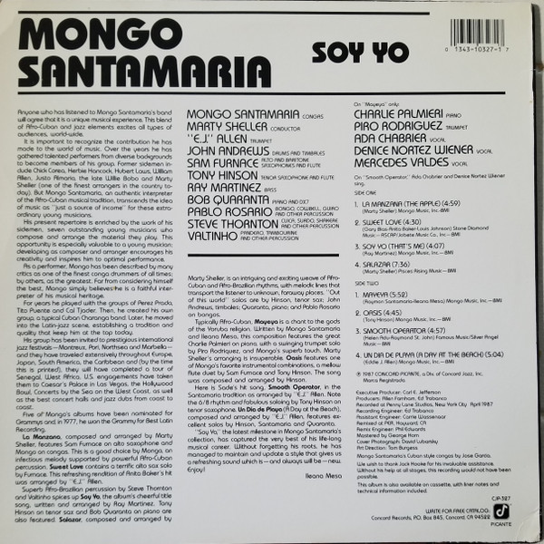 Mongo Santamaria - Soy Yo | Concord Picante (CJP-327) - 2