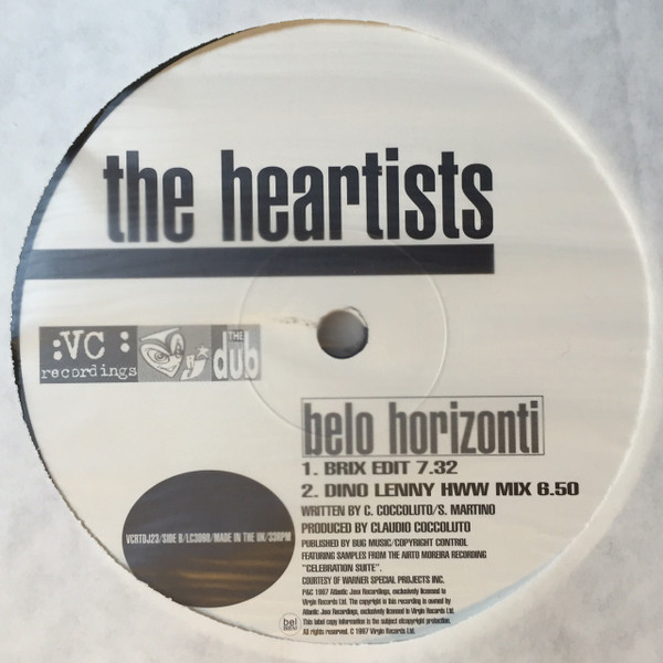 The Heartists - Belo Horizonti | VC Recordings (VCRTDJ23)