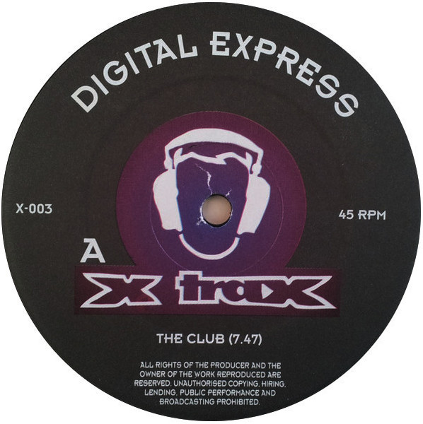 Digital Express - The Club / Man, Woman, Love | X-Trax (X-003) - 4