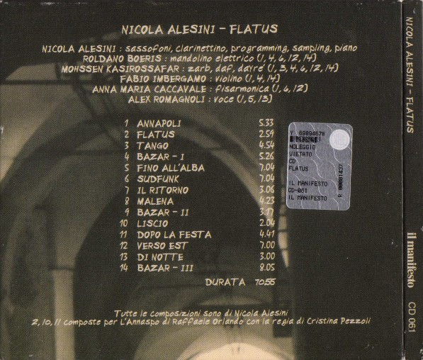 Nicola Alesini - Flatus | Il Manifesto (CD 061) - 2 Nicola Alesini - Flatus | Il Manifesto (CD 061) - 2