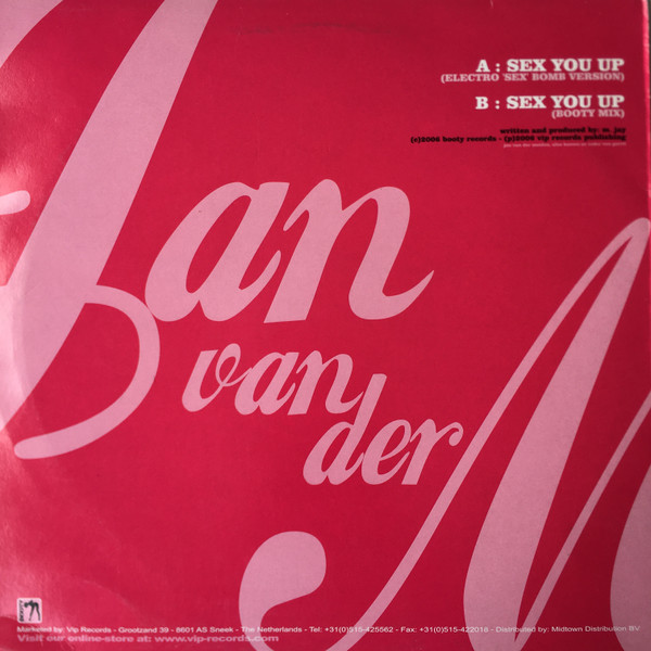 Jan Van Der Meulen - Sex You Up | Booty (BOOTY 001) - 2 Jan Van Der Meulen - Sex You Up | Booty (BOOTY 001) - 2