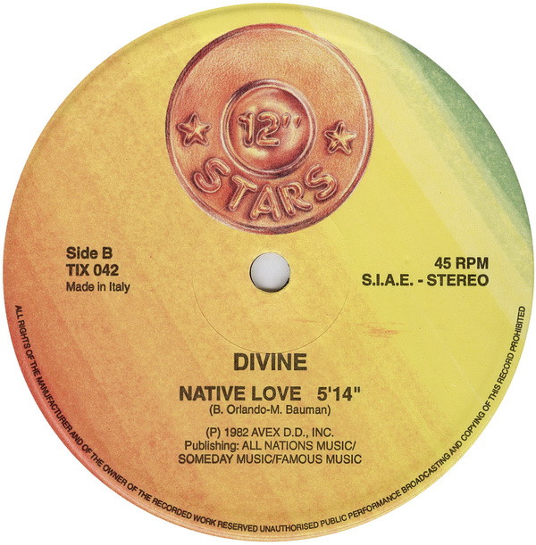 The Flirts / Divine - Passion / Native Love | 12 Inch Stars (TIX 042) - 3 The Flirts / Divine - Passion / Native Love | 12 Inch Stars (TIX 042) - 3