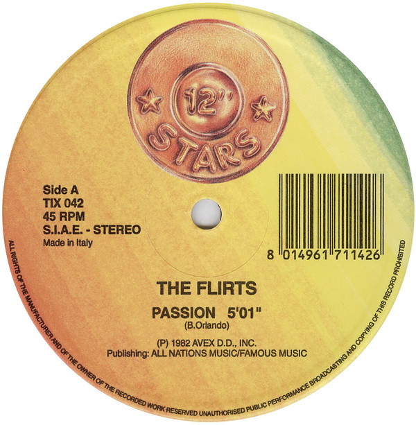 The Flirts / Divine - Passion / Native Love | 12 Inch Stars (TIX 042) - 2 The Flirts / Divine - Passion / Native Love | 12 Inch Stars (TIX 042) - 2