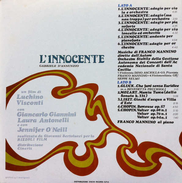 Franco Mannino - L'innocente | Cinevox Record (MDF 33.100) - 2 Franco Mannino - L'innocente | Cinevox Record (MDF 33.100) - 2