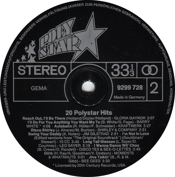 Various - 20 Polystar Hits | Polystar (9299 728) - 4