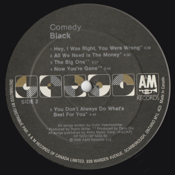 Black - Comedy | A&M Records (SP 5222) - 4 Black - Comedy | A&M Records (SP 5222) - 4