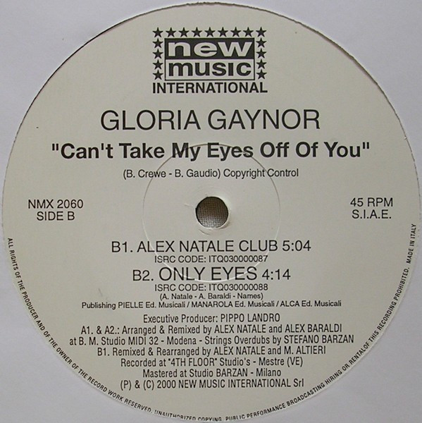 Gloria Gaynor - Can't Take My Eyes Off You | New Music International (NMX 2060) - 2