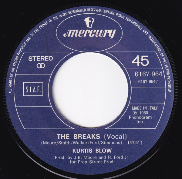Kurtis Blow - The Breaks | Mercury (6167 964) - 3