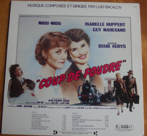 Luis Bacalov - Coup De Foudre [Vinyl] | Kébec-Disc (KD 593) - 2