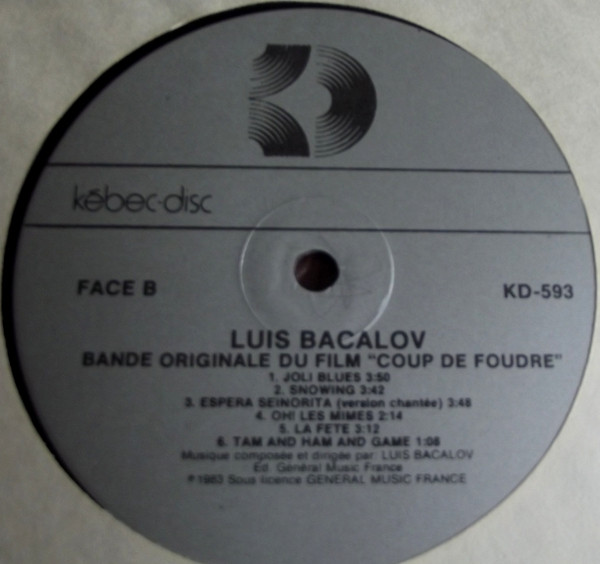 Luis Bacalov - Coup De Foudre [Vinyl] | Kébec-Disc (KD 593) - 4