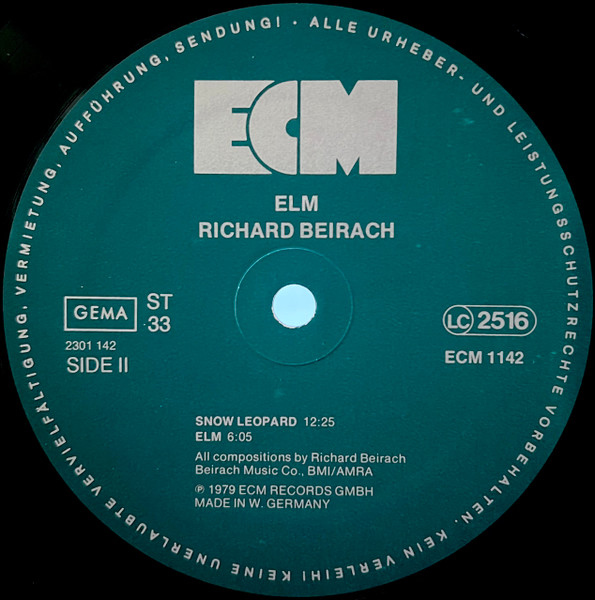 Richard Beirach - Elm | ECM Records (ECM 1142) - 4