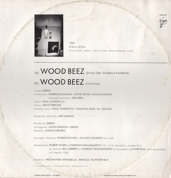 Scritti Politti - Wood Beez (Pray Like Aretha Franklin) | Virgin (VINX 43) - 2 Scritti Politti - Wood Beez (Pray Like Aretha Franklin) | Virgin (VINX 43) - 2