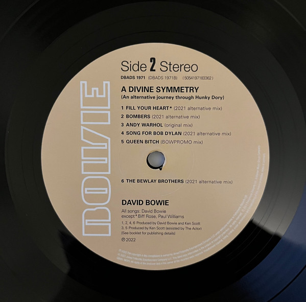 David Bowie - A Divine Symmetry (An Alternative Journey Through Hunky Dory) | Parlophone (DBADS 1971) - 4 David Bowie - A Divine Symmetry (An Alternative Journey Through Hunky Dory) | Parlophone (DBADS 1971) - 4