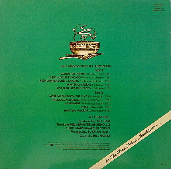 ZZ Top - Tres Hombres | Warner Bros. Records (WB 56 603) - 2