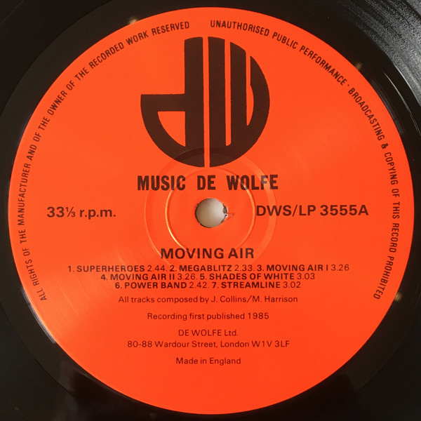 John Collins / Mark Harrison - Moving Air | Music De Wolfe (DWS/LP 3555) - 3 John Collins / Mark Harrison - Moving Air | Music De Wolfe (DWS/LP 3555) - 3