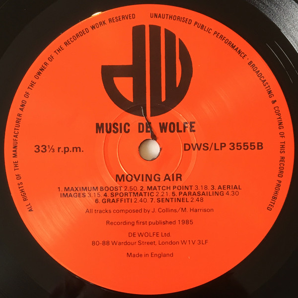 John Collins / Mark Harrison - Moving Air | Music De Wolfe (DWS/LP 3555) - 4 John Collins / Mark Harrison - Moving Air | Music De Wolfe (DWS/LP 3555) - 4