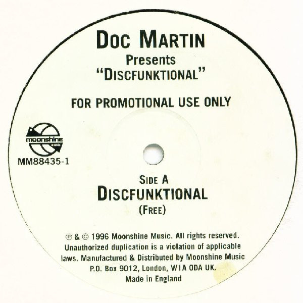 Doc Martin Presents Discfunktional & BlakDoktor - Free / Lunatix | Moonshine Music (MM 88435-1) - main Doc Martin Presents Discfunktional & BlakDoktor - Free / Lunatix | Moonshine Music (MM 88435-1) - main