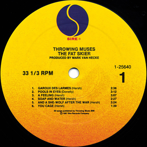 Throwing Muses - The Fat Skier LP | Sire (1-25640) - 3 Throwing Muses - The Fat Skier LP | Sire (1-25640) - 3