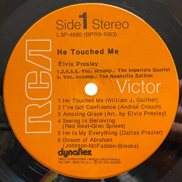 Elvis Presley - He Touched Me [Vinyl] | RCA Victor (LSP-4690) - 3