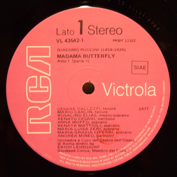 Giacomo Puccini - Anna Moffo , Rosalind Elias , Cesare Valletti , Renato Cesari , Erich Leinsdorf , Orchestra Del Teatro Dell'Opera Di Roma E Coro Del Teatro Dell'Opera Di Roma - Madama Butterfly | RCA Victrola (VL 43542 (3)) - 3 Giacomo Puccini - Anna Moffo , Rosalind Elias , Cesare Valletti , Renato Cesari , Erich Leinsdorf , Orchestra Del Teatro Dell'Opera Di Roma E Coro Del Teatro Dell'Opera Di Roma - Madama Butterfly | RCA Victrola (VL 43542 (3)) - 3