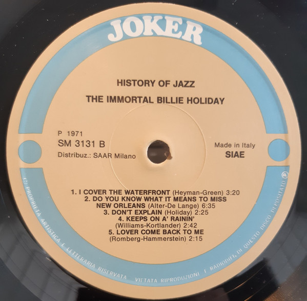 Billie Holiday - The Immortal Billie Holiday | Joker (SM 3131) - 4 Billie Holiday - The Immortal Billie Holiday | Joker (SM 3131) - 4