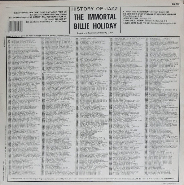 Billie Holiday - The Immortal Billie Holiday | Joker (SM 3131) - 2 Billie Holiday - The Immortal Billie Holiday | Joker (SM 3131) - 2