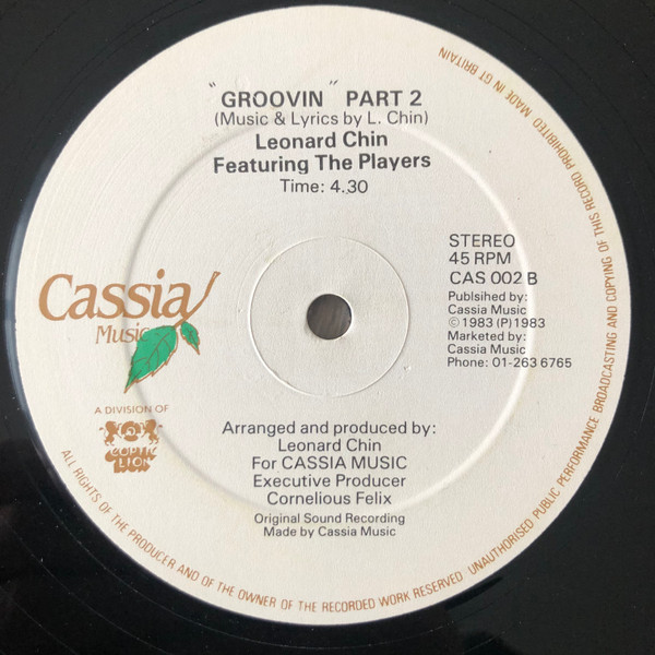 Leonard "Santic" Chin Featuring The Santic Players - Groovin | Cassia Music (CAS 002) - 2