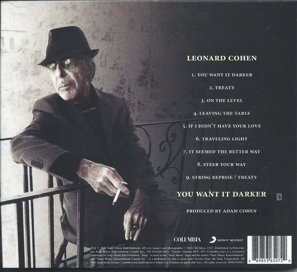 Leonard Cohen - You Want It Darker [CD] | Columbia (88985365072) - 2