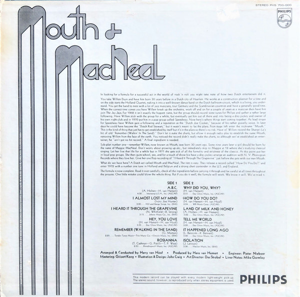 Mouth & MacNeal - How Do You Do? | Philips (PHS 700-000) - 2