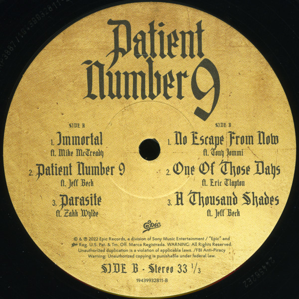 Ozzy Osbourne - Patient Number 9 | Epic (19439932811) - 4