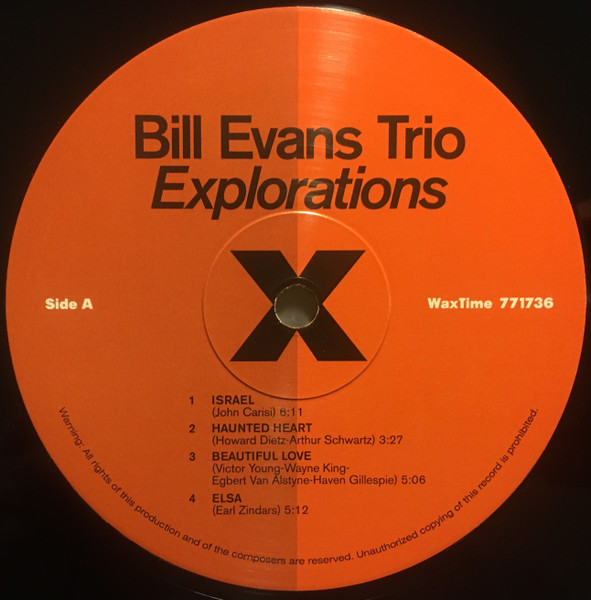 The Bill Evans Trio - Explorations | WaxTime (771736) - 3 The Bill Evans Trio - Explorations | WaxTime (771736) - 3