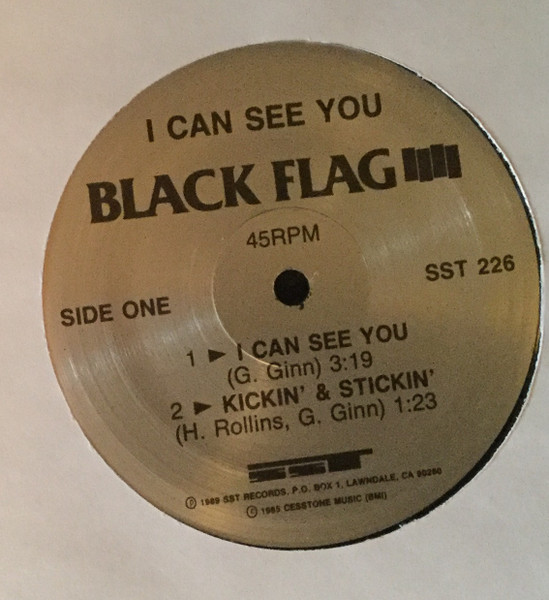 Black Flag - I Can See You | SST Records (SST 226) - 3