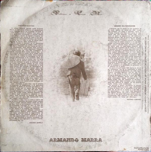 Armando Marra - Portame A' Casa Mia | ATA Records (NDL 0010) - 2
