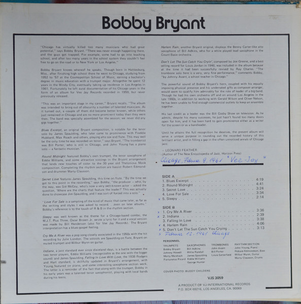 Bobby Bryant - Big Band Blues | A World Of Jazz (VJS 3059) - 2 Bobby Bryant - Big Band Blues | A World Of Jazz (VJS 3059) - 2