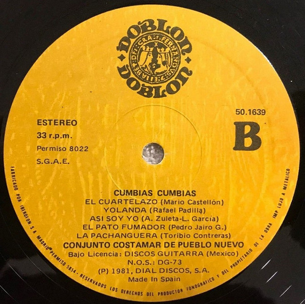 Conjunto Costamar - Cumbias Cumbias | Doblon (50.1639) - 4 Conjunto Costamar - Cumbias Cumbias | Doblon (50.1639) - 4
