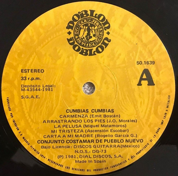 Conjunto Costamar - Cumbias Cumbias | Doblon (50.1639) - 3 Conjunto Costamar - Cumbias Cumbias | Doblon (50.1639) - 3
