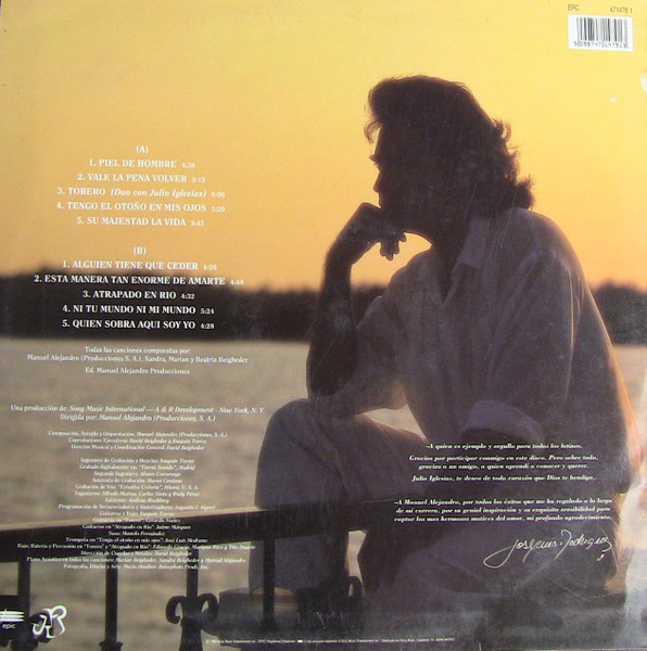 José Luis Rodríguez - Piel De Hombre | Epic (EPC 471479 1) - 2