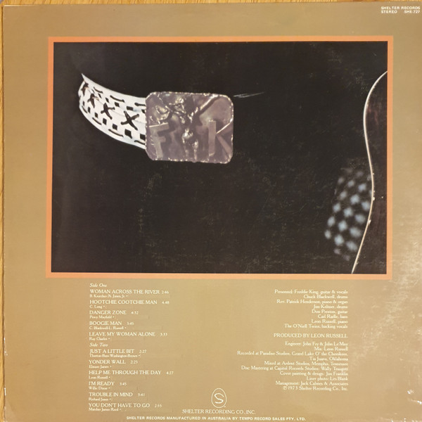 Freddie King - Woman Across The River | Shelter Records (SHE-727) - 2