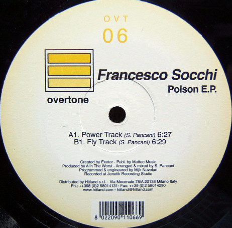 Francesco Socchi - Poison E.P. | Overtone Records (OVT06) - main