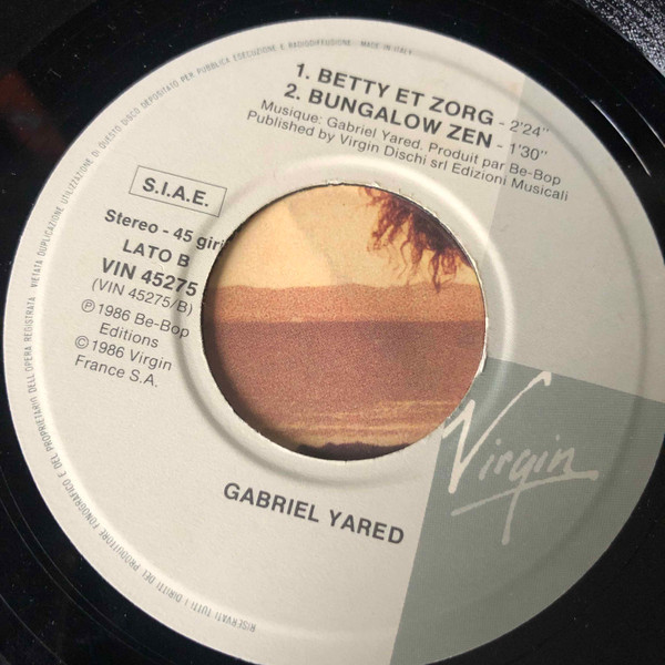Gabriel Yared - C'est Le Vent, Betty | Virgin (VIN 45275) - 4 Gabriel Yared - C'est Le Vent, Betty | Virgin (VIN 45275) - 4