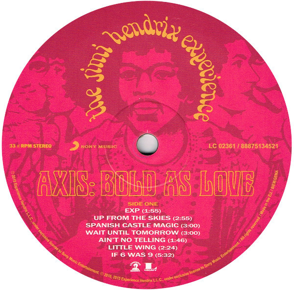 The Jimi Hendrix Experience - Axis: Bold As Love | Experience Hendrix (88875134521) - 4