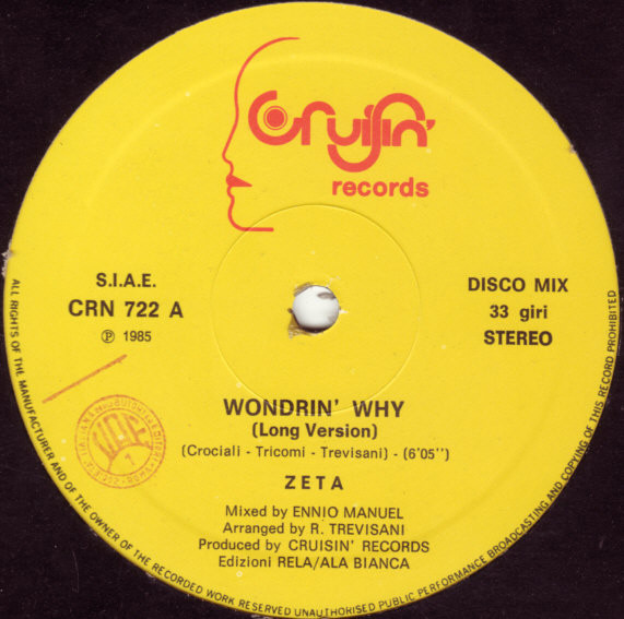 Zeta - Wondrin' Why | Cruisin' Records (CRN 722) - 2